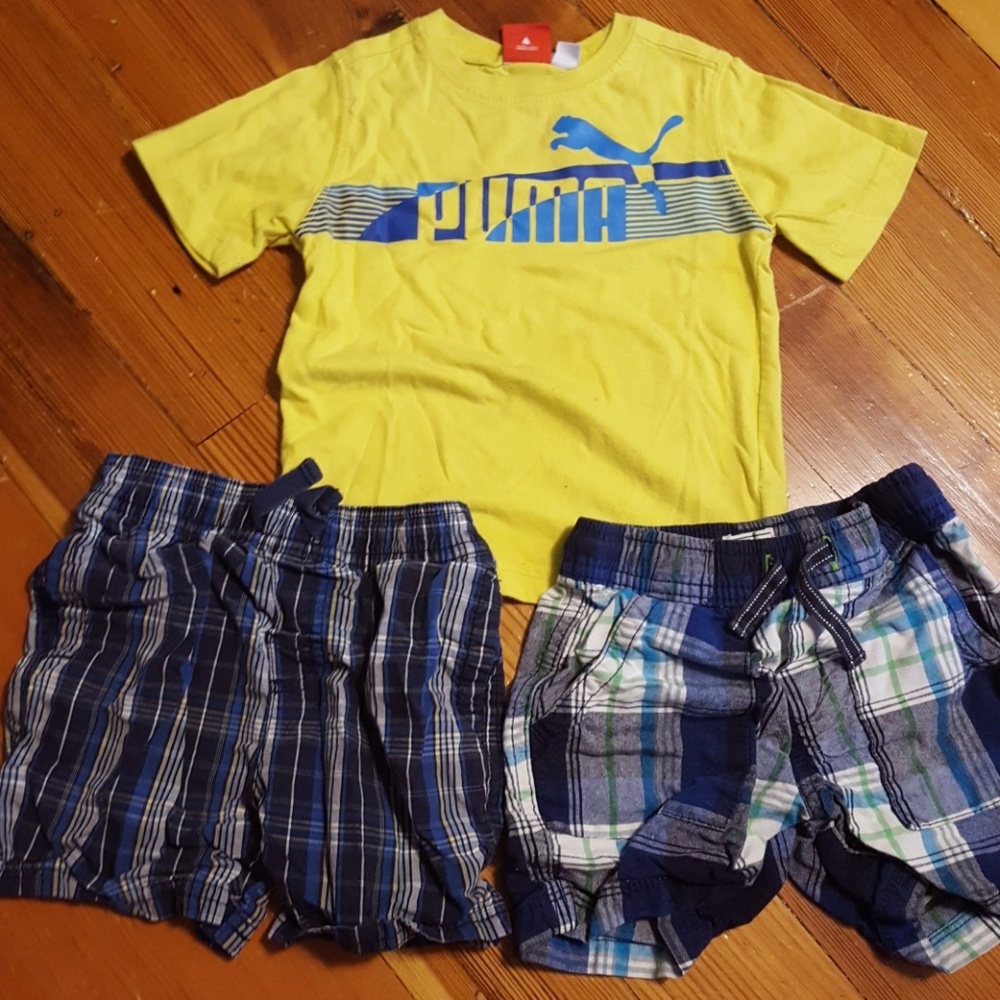 Shorts and Puma T shirt
